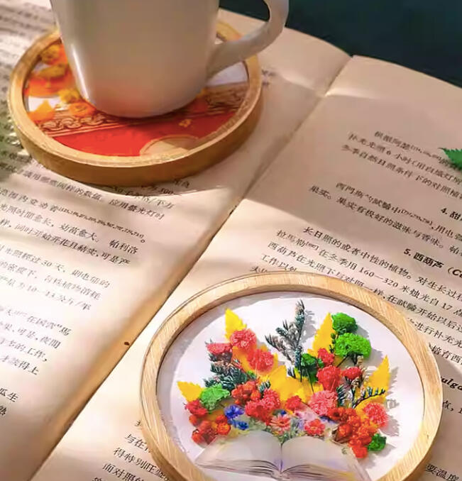 Dried Flower Coasters