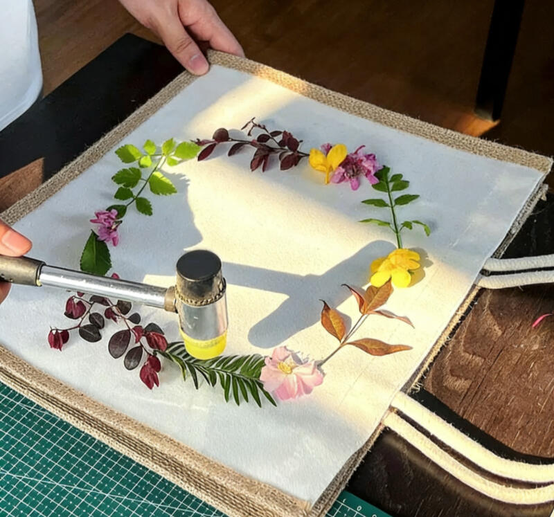 Eco-Printing Canvas Tote