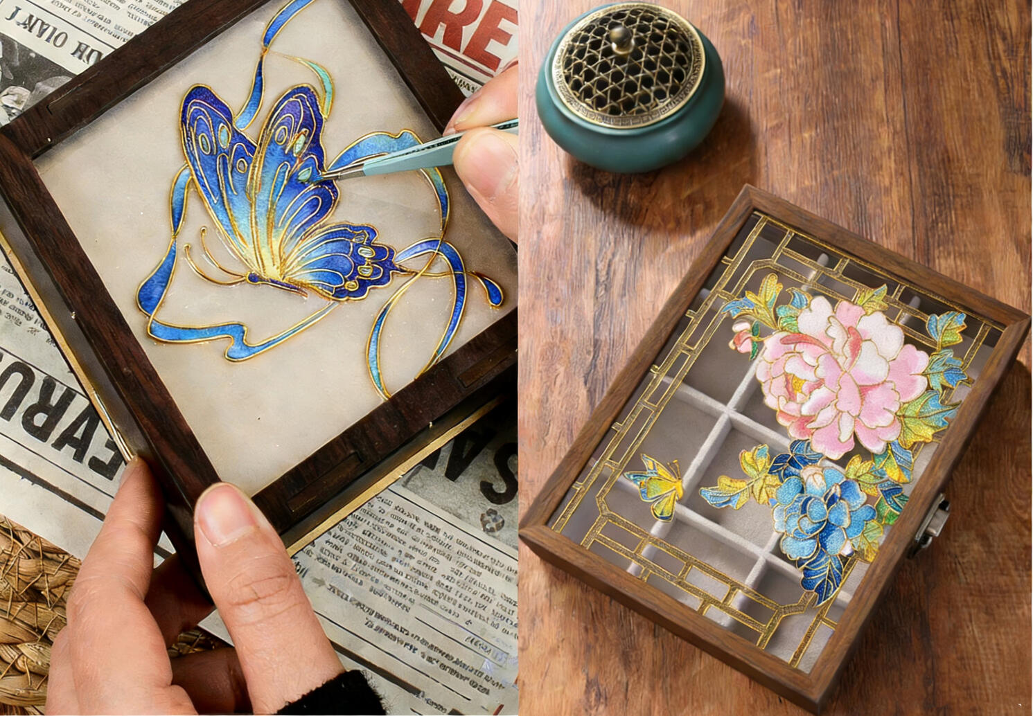 D03: Intangible Cultural Heritage: Cloisonné Enamel Jewelry Box DIY Experience ( Duration 2 hours, 16 years old above)